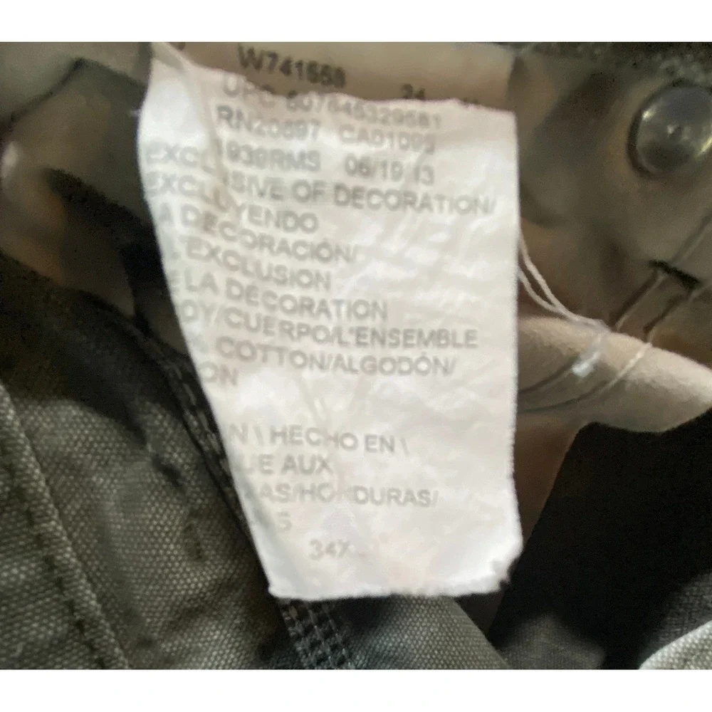 Dickies Men's Carpenter Work Pants 32x30 Relaxed Fit Grey Canvas 100% Cotton